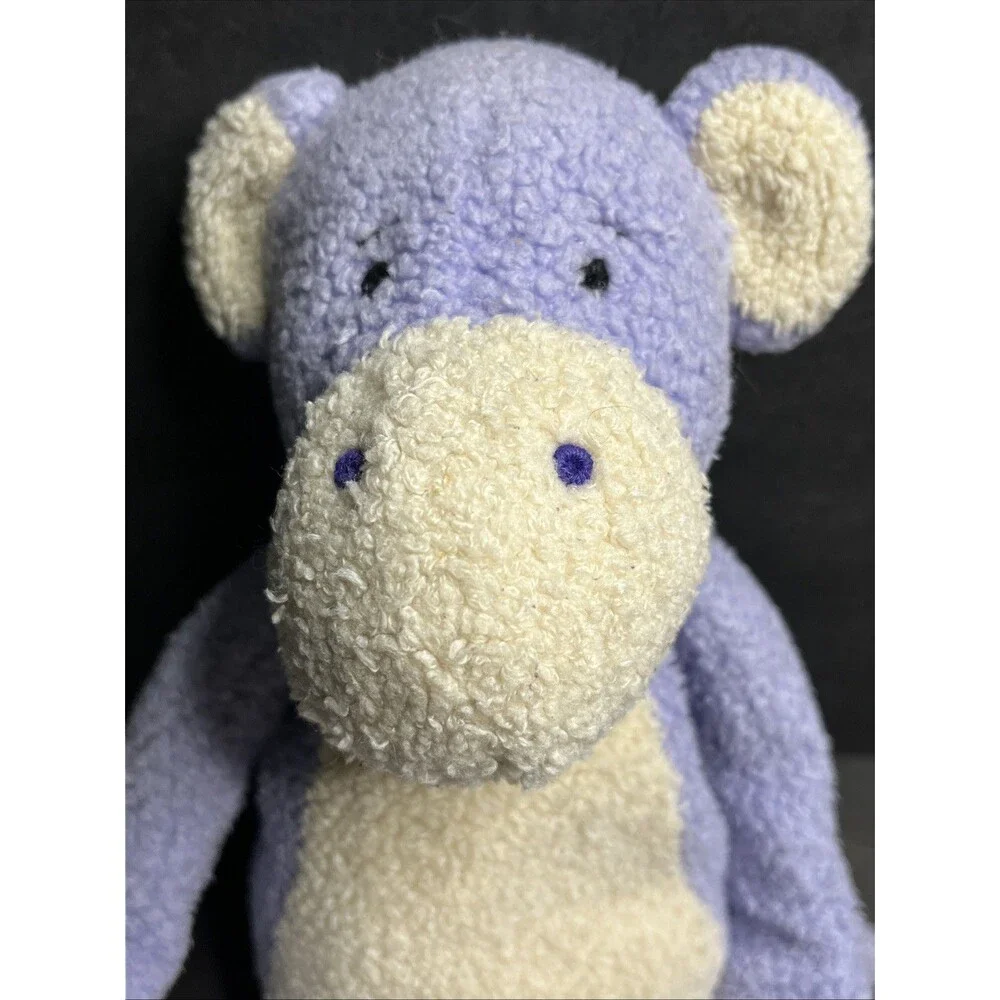 Vintage Manhattan Toy Purple Monkey Stuffed Plush Toy Fleece Beans Smile 18”